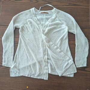 Belldini Cream Open Knit Cardigan